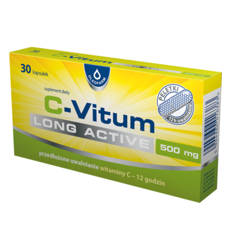 C-VITUM (Witamina C o przedłużonym uwalnianiu) 30 sztuk OLEOFARM