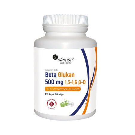 BETA GLUKAN 500mg ALINESS 100 kapsułek VEGE