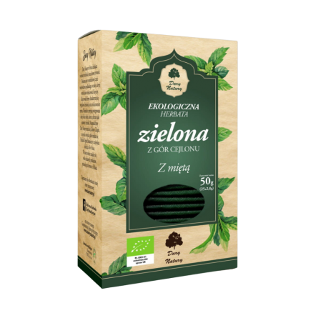 ZIELONA herbata z miętą fix DARY NATURY