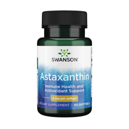 Astaksantyna (Astaxanthin) 4mg SWANSON 60 sztuk