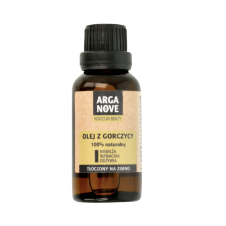 OLEJ Z GORCZYCY tłoczony na zimno 30ml Arganove