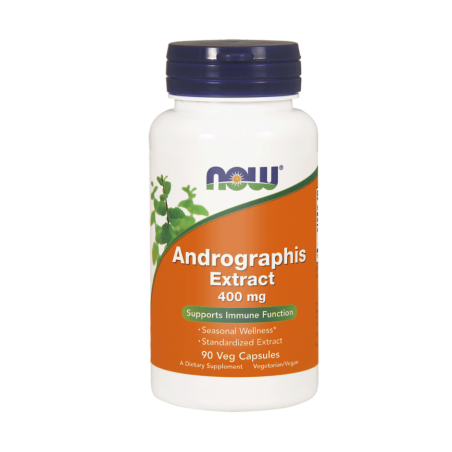 ANDROGRAPHIS Extract 400 mg, 90 kapsułek NOW FOODS