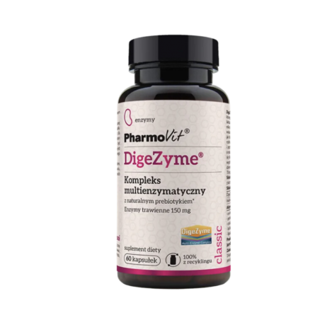 DIGEZYME Kompleks multienzymatyczny 60 kapsułek PharmoVit