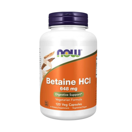 BETAINA Hcl 120 sztuk NOW FOODS