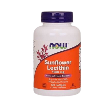 LECYTYNA SŁONECZNIKOWA 1200mg NOW Foods 200 kapsułek