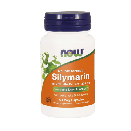 SILYMARIN z karczochem i mniszkiem NOW Foods 200 kapsułek