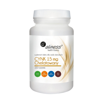 CYNK chelatowany 15 mg- 100 tabletek ALINESS
