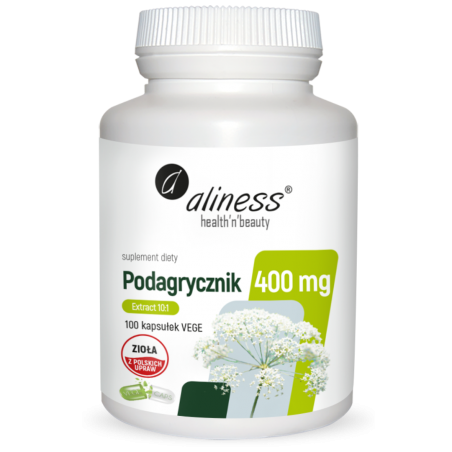 PODAGRYCZNIK 400mg ekstrakt Aliness 100 kapsułek