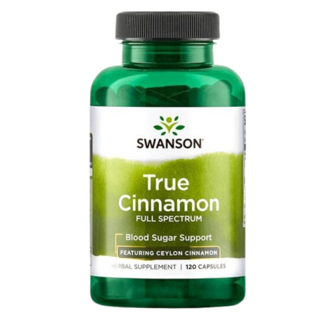 CYNAMON cejloński (Full Spectrum True Cinnamon) 120 kapsułek SWANSON