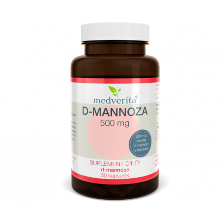 D-MANNOZA 500mg Medverita 50 kapsułek