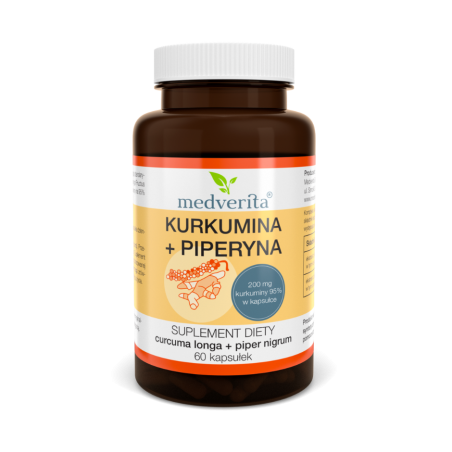 KURKUMINA+PIPERYNA Medverita 60 kapsułek