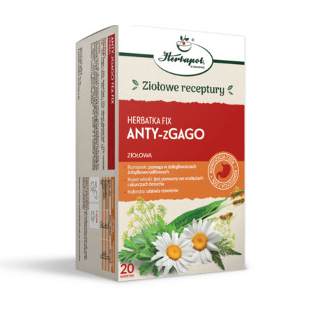 ANTY-ZGAGO herbatka w fixie HERBAPOL 20 saszetek