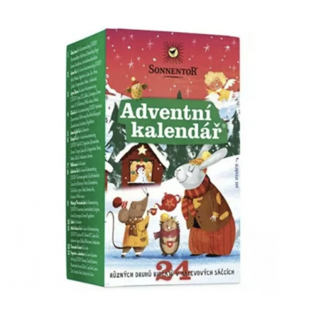 Kalendarz ADWENTOWY z herbatkami BIO 24 sztuki SONNENTOR