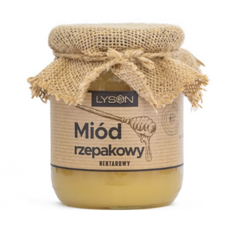 Miód RZEPAKOWY 700g PASIEKA ŁYSOŃ