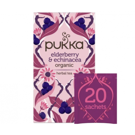Elderberry & Echinacea (Czarny bez i jeżówka) w fixie PUKKA 20 sztuk