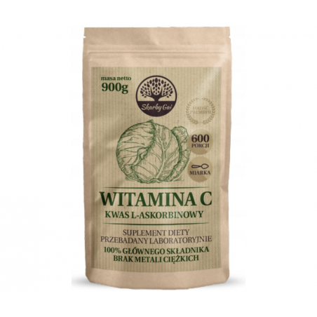WITAMINA C (Kwas L-Askorbinowy) 900g Skarby Gai