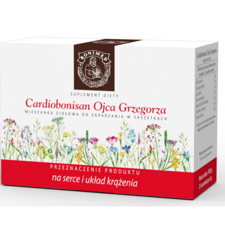 CARDIOBONISAN Ojca Grzegorza fix do zaparzania Bonimed 25 saszetek