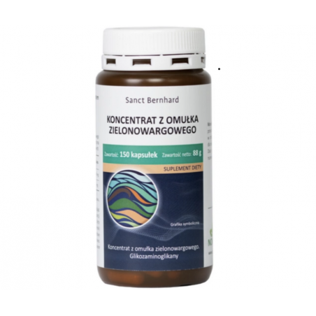 OMUŁEK zielonowargowy koncentrat 500 mg 150 kapsułek NOMAK