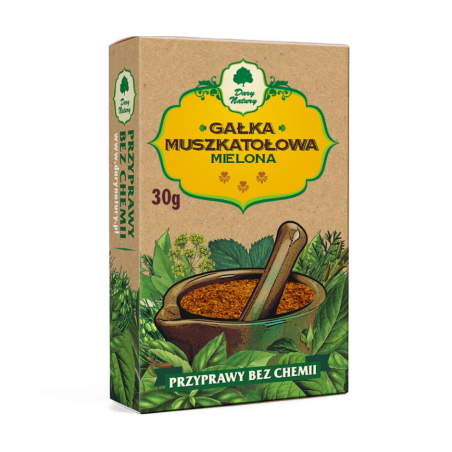 GAŁKA MUSZKATOŁOWA mielona 30g Dary Natury