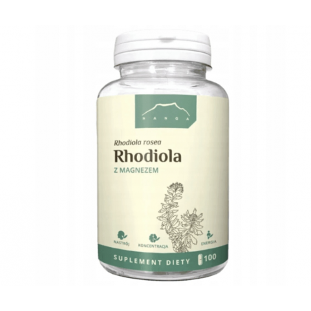 RHODIOLA z magnezem 100 kapsułek NANGA