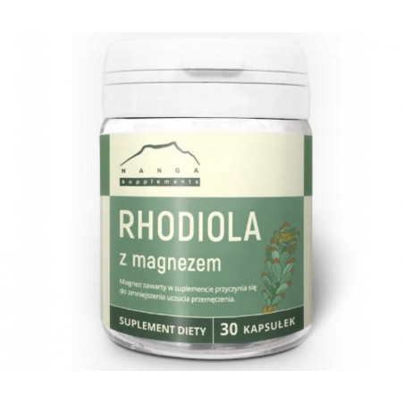 RHODIOLA (różeniec górski) z magnezem 30 kapsułek NANGA