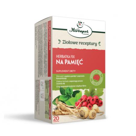 NA PAMIĘĆ w fixie. Herbatka ziołowa. Herbapol 20 torebek