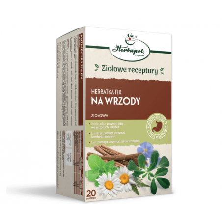 NA WRZODY w fixie. Herbatka ziołowa. Herbapol 20 torebek