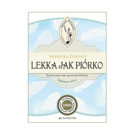 LEKKA JAK PIÓRKO Franciszkańska herbatka ziołowa w saszetkach