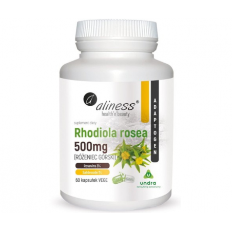RHODIOLA ROSEA (różeniec górski) 60 kapsułek vege Aliness RHODIOLA ROSEA (różeniec górski) 60 kapsułek vege Aliness