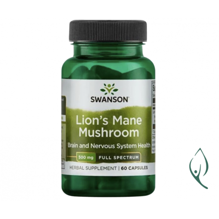 Lion's Mane Mushroom (soplówka jeżowata) 60 kapsułek Swanson