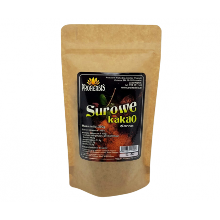 SUROWE KAKAO ziarno 200g Proherbis