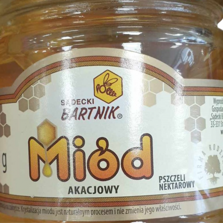 MIÓD AKACJOWY 250g Bartnik Sądecki
