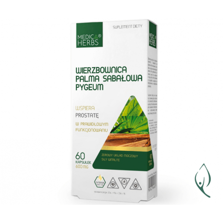 Wierzbownica Palma sabałowa Pygeum 60 kapsułek Medica Herbs