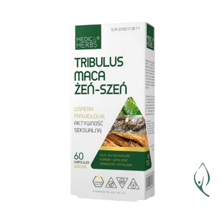 Tribulus Maca Żeń-szeń 60 kapsułek Medica Herbs
