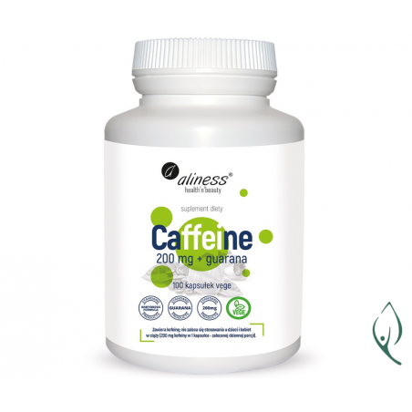 CAFFEINE I GUARANA 100 kapsułek vege Aliness