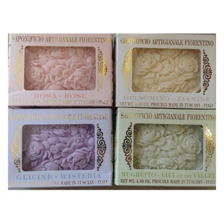 Saponificio Artigianale Fiorentino MYDŁO GELSOMINO JASMINE- jaśmin- 125g - 1