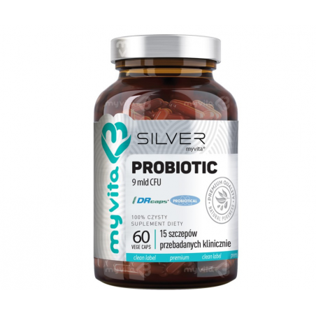 MyVita PROBIOTIC 9 MLD Silver. Suplement diety- 60 kapsułek MyVita PROBIOTIC 9 MLD Silver. Suplement diety- 60 kapsułek