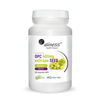 OPC 400mg ekstrakt z pestek winogron 100 kapsułek Aliness