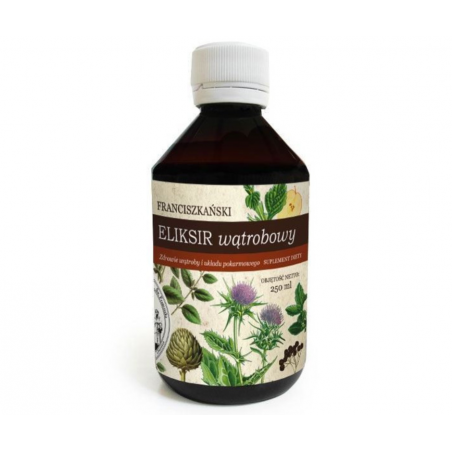 Franciszkański ELIKSIR WĄTROBOWY 250ml Herbarium św. Franciszka