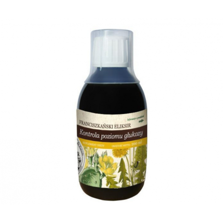 Franciszkański ELIKSIR KONTROLA POZIOMU GLUKOZY 250ml Herbarium św. Franciszka