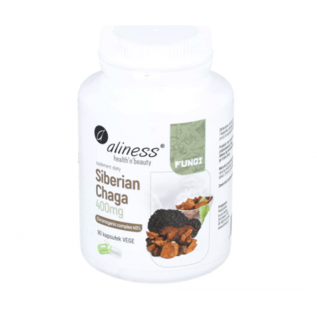 SIBERIAN CHAGA 400mg (Błyskoporek podkorowy) 90 sztuk Aliness