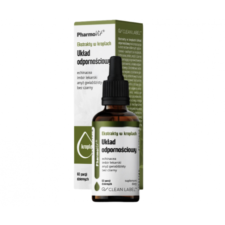 UKŁAD ODPORNOŚCIOWY Ekstrakty w kroplach 30ml PharmoVit