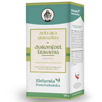 Zioła sypkie DYSKOMFORT TRAWIENIA- o.Grzegorz z Rychwałdu 120g