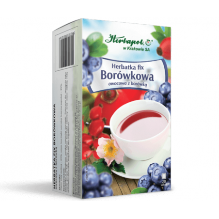BORÓWKOWA herbata w fixie Herbapol 20 saszetek