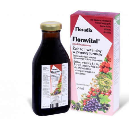 FLORAVITAL Suplement diety w płynie 250ml Floradix