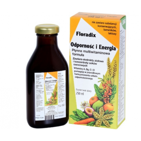 ODPORNOŚĆ I ENERGIA Suplement diety w płynie 250ml Floradix