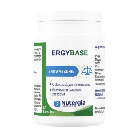 ERGYBASE (zakwaszenie) 60 kapsułek Nutergia