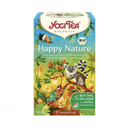 HAPPY NATURE BIO (Na pomoc lasom deszczowym) 17 torebek Yogi Tea