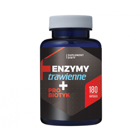 ENZYMY TRAWIENNE + probiotyk 180 kapsułek Hepatica