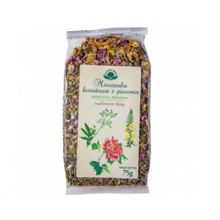MIESZANKA KWIATOWA Z PIWONIĄ Herbatka ziołowa 75g Natura Wita